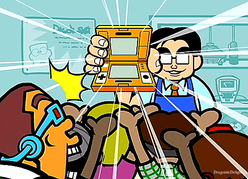 dragonitedelight:  Satoru Iwata’s cameo as Shop Manager Iwata in WarioWare: Smooth