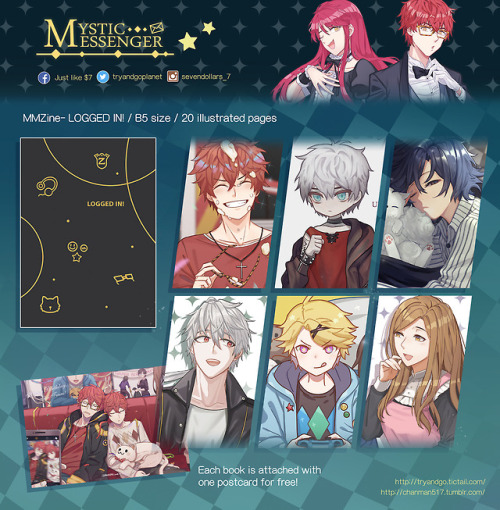 [PRE-ORDER!] MYSTIC MESSENGER ZINE / BUNDLE / CHARMS / TOTE BAG We are now open for pre-order! 