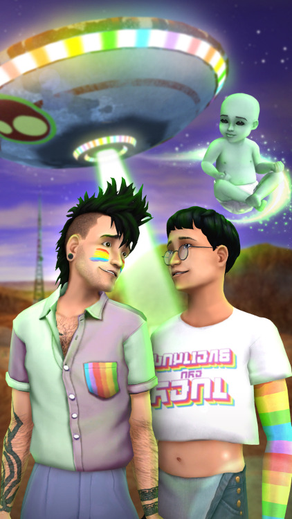 Pride Month and my obsession with the Sims 2 inspired me to do this edit. If you want to use it as a