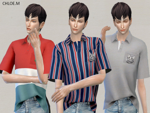 chloem-sims4:  Polo shirt  Created for: The Sims 4 12 colorsHope you like my creations!Download: TSR
