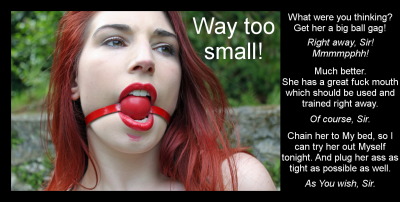 400px x 202px - Ball Gag Submissive Wife Captions | Niche Top Mature