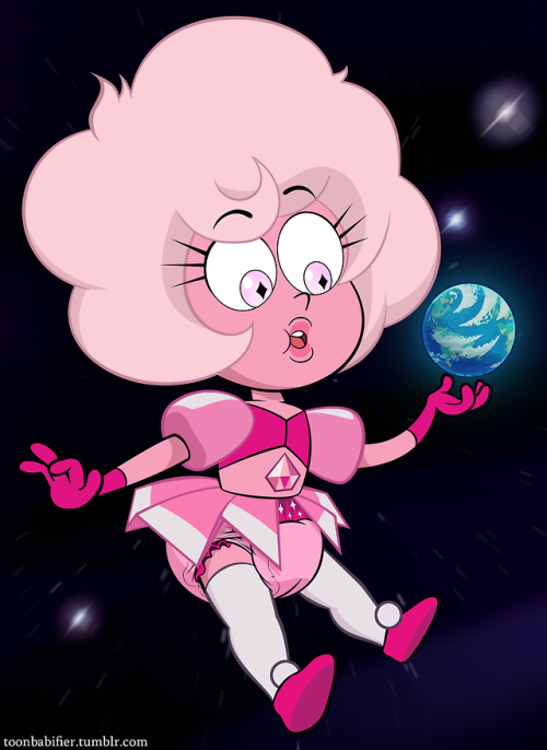 Baby Mama Drama Series (Pink Diamond) Little Pink Diamond has the Big Blue Marble in her fingertips.