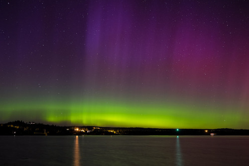 Northern Lights from Crescent Beach Road by John H McCarthy on Flickr.