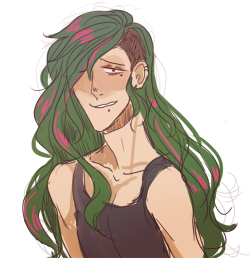 prince-ichi:idk more biker au doodles…snacky said maki has an undercut so heres that n some tadomaki 