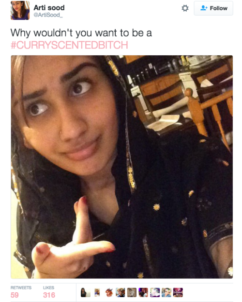pakistaniheaux: Desi girls slaying the #CurryScentedBitch tag after comments made by Azealia Banks.