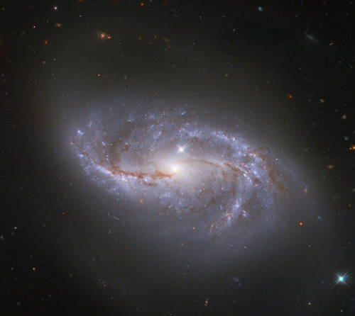 Hubble Glimpses a Galaxy Among ManyLooking deep into the universe, the NASA/ESA Hubble Space Telesco