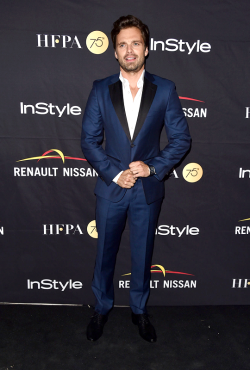 ageofultron:Sebastian Stan attends the HFPA &amp; InStyle annual celebration of 2017 Toronto International Film Festival at Windsor Arms Hotel on September 9, 2017
