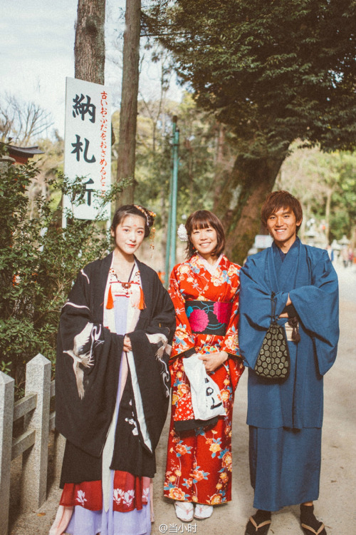 mingsonjia: 遥叩芳辰@徐娇  (ph: 当小时) Hanfu&amp;Kimono