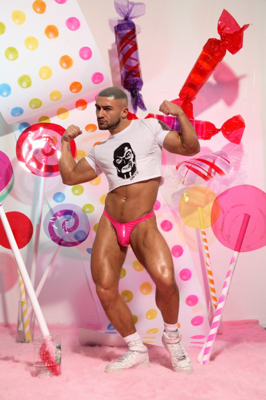 Slick It Up’s Candy ThongComplete Himbo photos to show it off