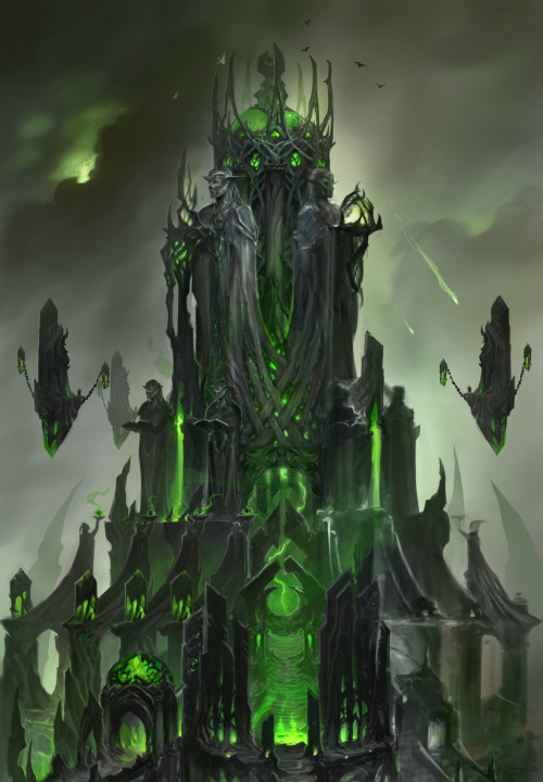 Tomb of Sargeras concept for Legion.  Image copyright Blizzard Entertainment.