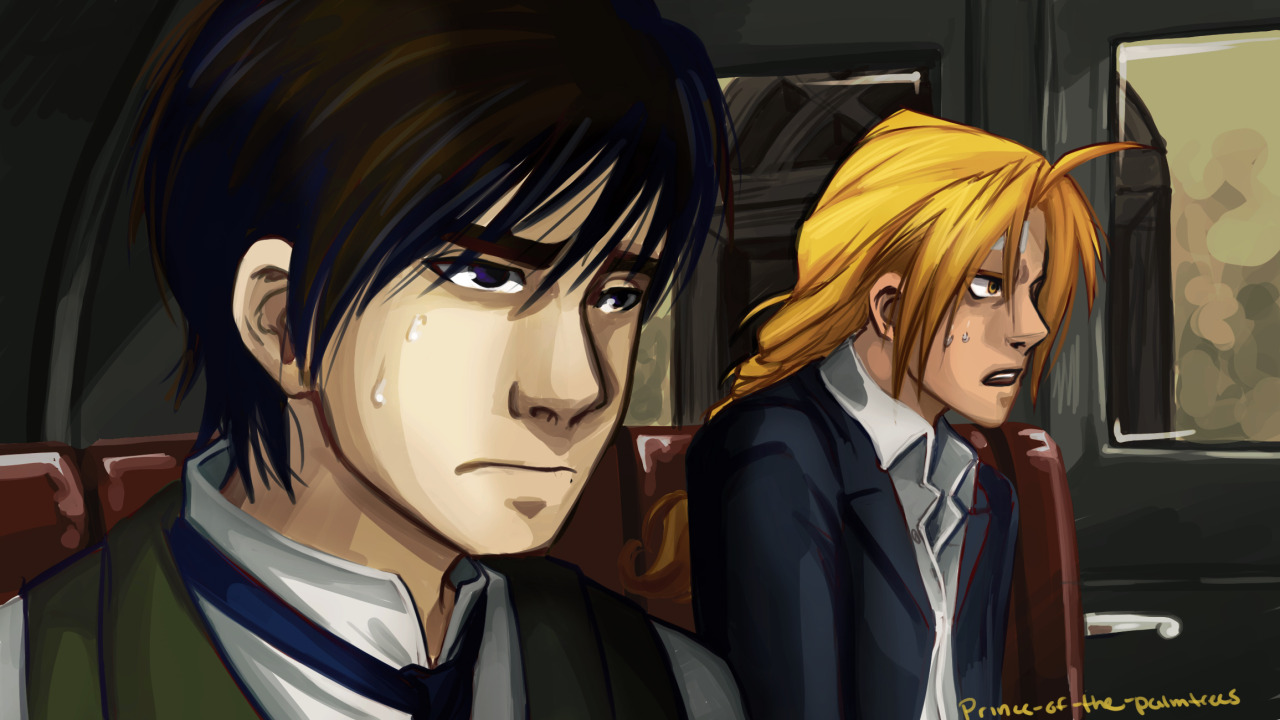 prince-of-the-palmtrees:  honestly, roy and ed are such dorks:) anyways, here’s