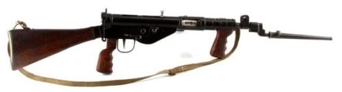 British Sten Mark V submachine gun, World War II.from Affiliated Auctions and Realty LLC