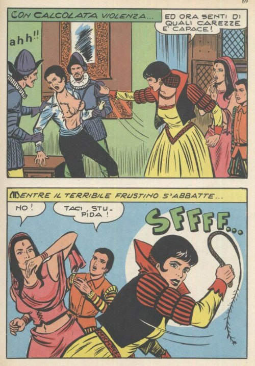 catfight-superstars: fightingamazons:  Vintage Female Fighting Art in Italian fumetti comics  &