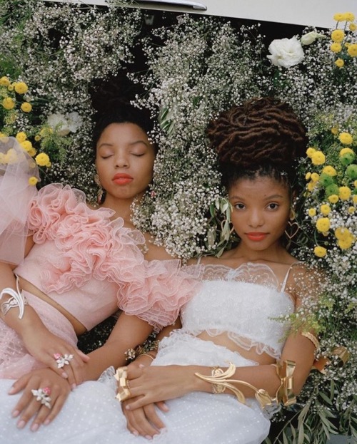 miniangel:Chloe &amp; Halle in Rodarte for Garage Magazine