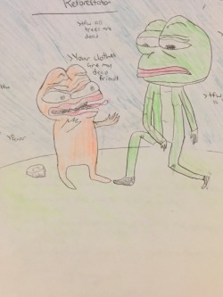 fuckyeahrarepepes:  My teacher is making us do a project on The Lorax in High School so I’m doing this