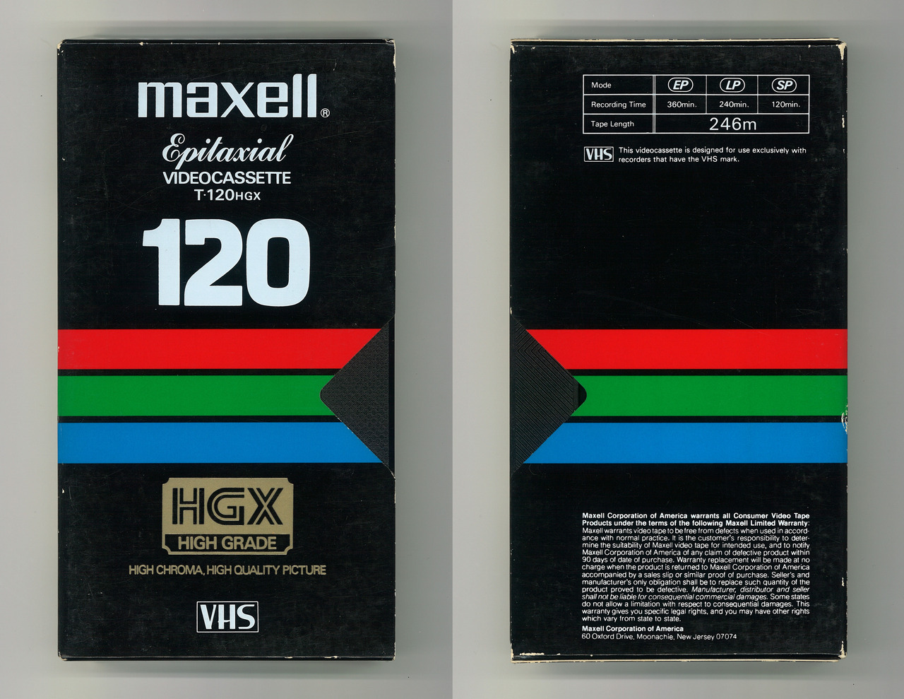 VAULT OF VHS — Maxell Epitaxial VIDEOCASSETTE T-120 HGX 120 VHS