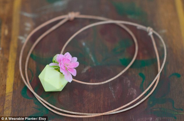asylum-art:  Wearable Planter: ‘It’s jewelry for green thumbs’: Designer’s