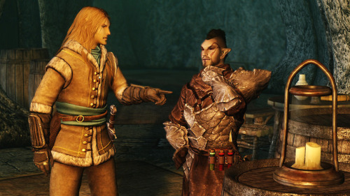 jillian-613:- I’ve made up my mind!  I’m coming to Skyrim with you, Blondy!- No you