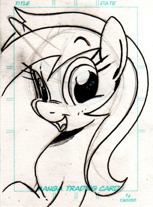 A sketch of Sea Swirl drawn by Jenn Blake, one of the IDW My Little Pony comic artists, during SeaBr