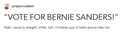 boushi–adams:  johnskylar:  thecoppercow:  lord-kitschener:  &gt;christian  Christian.  ahahahahahaaaaa! Also, rich?  In Washington terms, Sanders is a pauper.  He and his wife report joint income of 赨,000 on their tax return.  While that’s