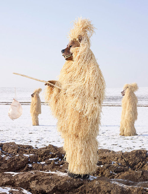 odditiesoflife:  Still-Practiced Pagan Ritual Costumes These are not your average Halloween costumes. For two years, French photographer Charles Fréger has been traveling throughout European countries, trying to capture the spirit of what he calls “tribal