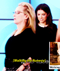 beablazemydearmockingjay:   Meryl Streep playing ‘Heads Up!’ on Ellen  Where