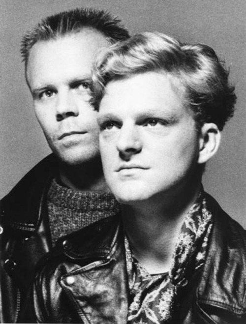 black-is-no-colour: Vince Clarke &amp; Andy Bell (Erasure), 1988. Photographed by Richard Haughton.