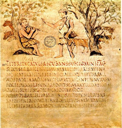 A 4th-century illumination from Virgil&rsquo;s Bucolica