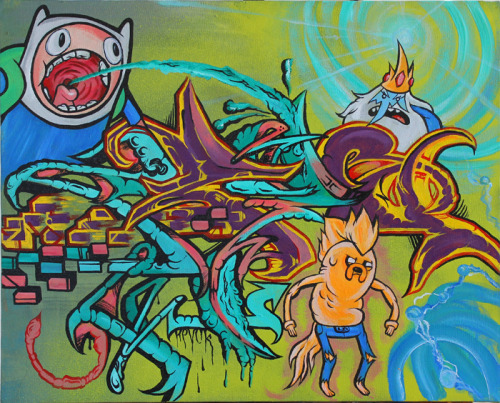 pop-periscope:  Some pretty cool Adventure Time graffiti in LA (via SynTek) 