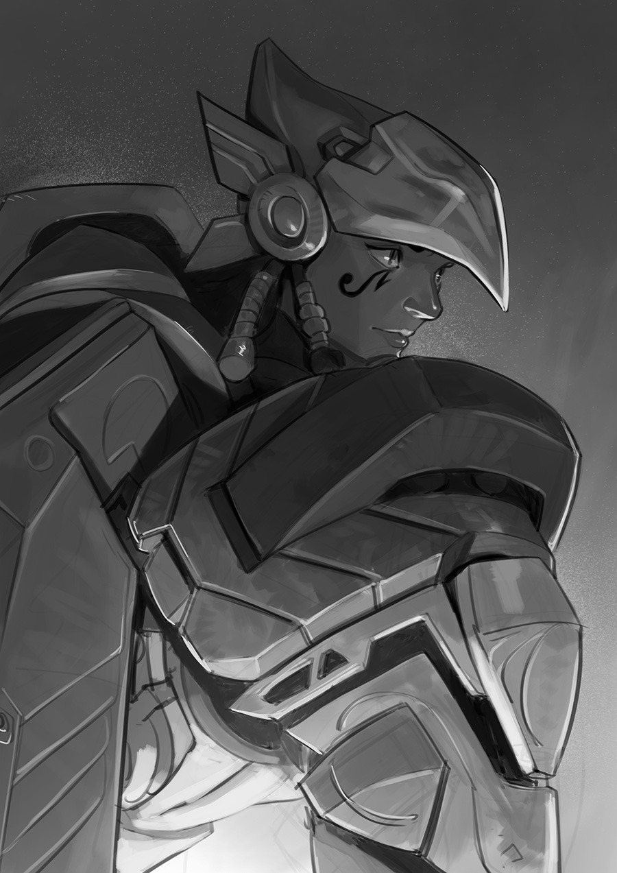nesskain:  Practicing with photoshop+graphic tablet. Too many strokes to get this,