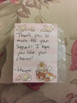 hugewitches:  I got my amazingly cute charms