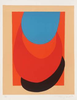 Artmastered:  Terry Frost, Straw, Orange, Blue, 1972, (Lithograph On Paper) 