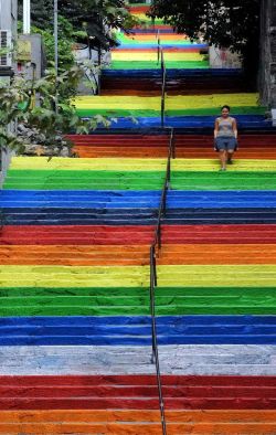 blazepress:  Rainbow Steps, Instanbul, Turkey.