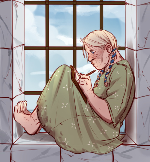 knifeears: headcanon brienne wrote poetry when she was younger (she’s waxing poetics abt renly’s eye