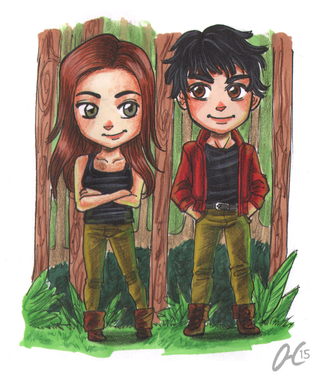 the100-art:  Chibi Comission Bellamy Octavia Blake The 100 by Valaquia  Support the