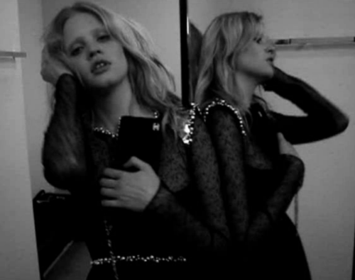 danielallenc:  fitting room follies lara stone baptiste giabiconi karl lagerfeld chanel 2009 