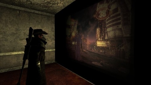Epilogue: I got this bug where the ending slideshow plays in third-person, revealing the area around