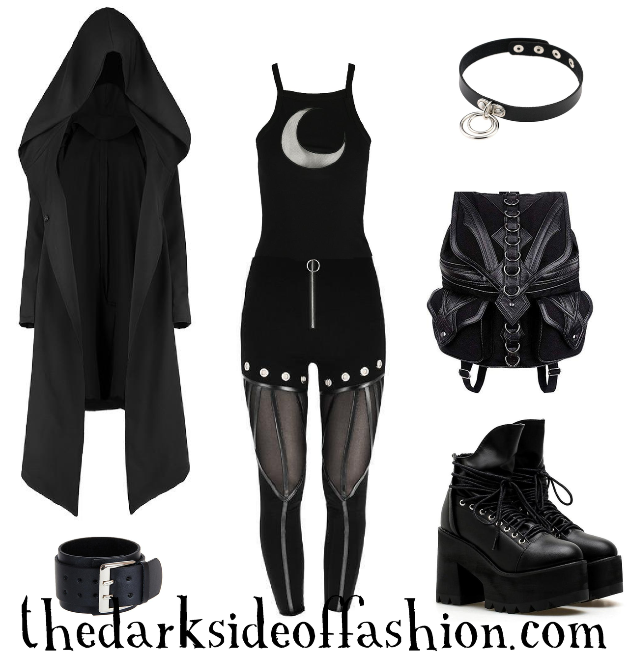 Dark Fashion — Buy Here >>> Cardigan $89.99 / Bracelet $12.99