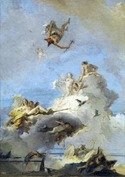 Giambattista Tiepolo (Venezia 1696 - Madrid 1770), The Olympus or The Triumph of Venus, 1761-1764, oil on canvas; Museo Nacional del Prado, Madrid