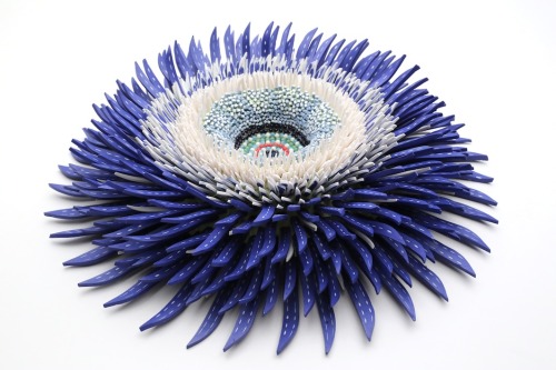 hifructosemag: Israeli artist Zemer Peled uses slivers of porcelain to emulate shapes and forms of t