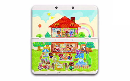 eclipticafusion:  tinycartridge:  Give me Animal Crossing: Happy Home Designer ⊟ During its Japan-only Direct stream last night, Nintendo debuted this beautiful New 3DS XL/LL and cover plate for Animal Crossing: Happy Home Designer, releasing alongside
