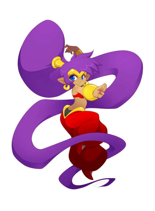 gunmouth:A collected repost of all the Shantae art I have done since the Kickstarter began.