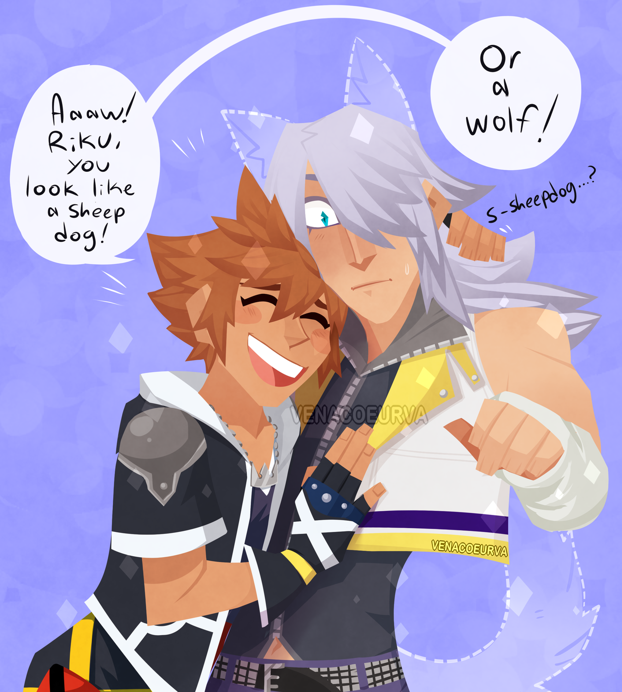 venacoeurva:  Every time I see KH2 Riku I just think of sheep dogs or an equally