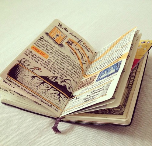 fuckyeahjournalss:  Journals by José from Spain. See an interview and more photos here. Original post is by Michelle from her blog Seaweed Kisses. 