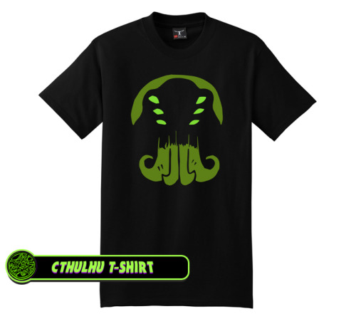 We’ve created a new add-on for our Chaos of Cthulhu Kickstarter campaign. It’s a new Cthulhu T-Shirt