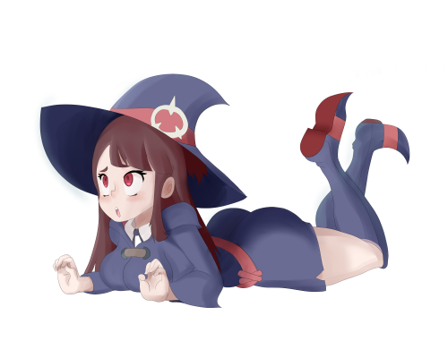  An anonymous commission for a full color and shading of Akko from Little Witch Academia. She’