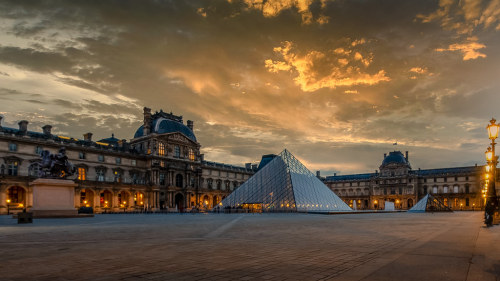 Sunrise on the Louvre Pyramid - Paris by valecomte20 _DSC2439-2.jpg https://flic.kr/p/2j1Jtei