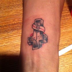 Friday the 13th tat for ฤ @buck_lewallen