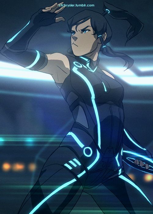 The Tron version of KorraArt by justdreamer22art on instagram - go check her amazing work 