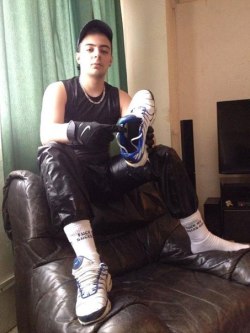 sneaksbdsm:  Sk8erboy socks, Nike TNs